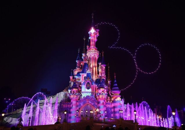 Boule De Noël Mickey Minnie Lumineux Disneyland Paris neuf 