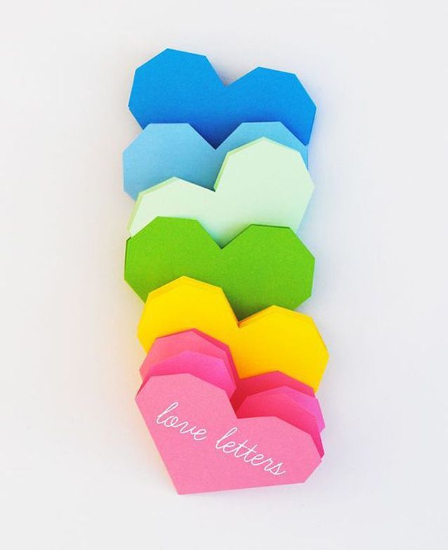 Carte SaintValentin origami 20 cartes de SaintValentin pour (re