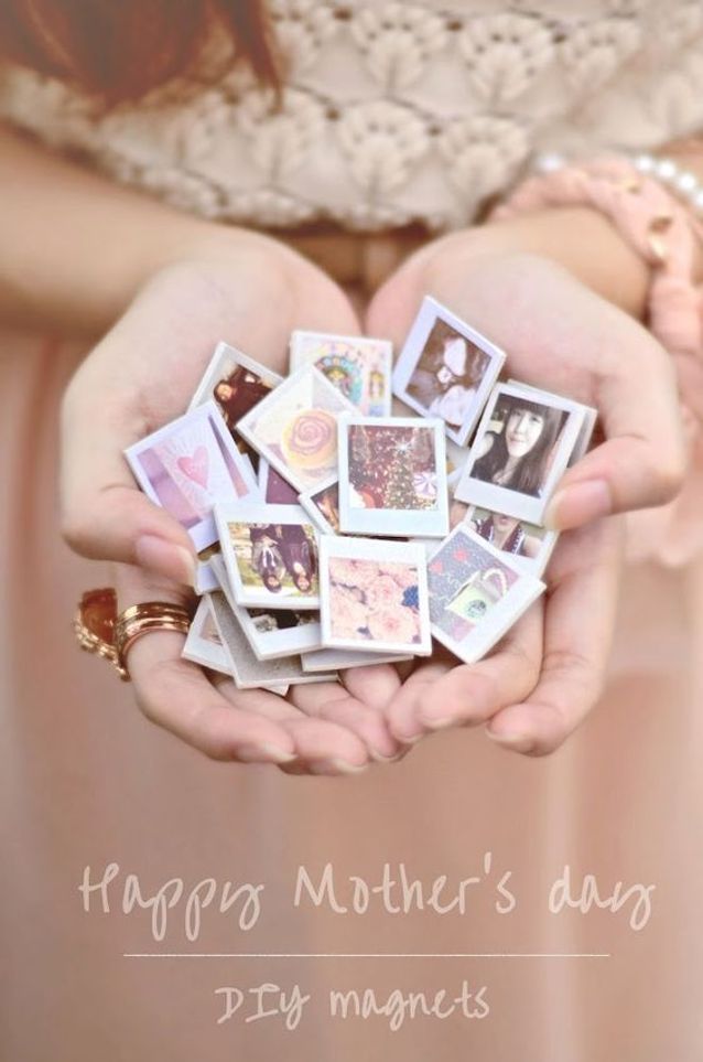 Cadeau fête des mères à faire soi-même : un magnet photo