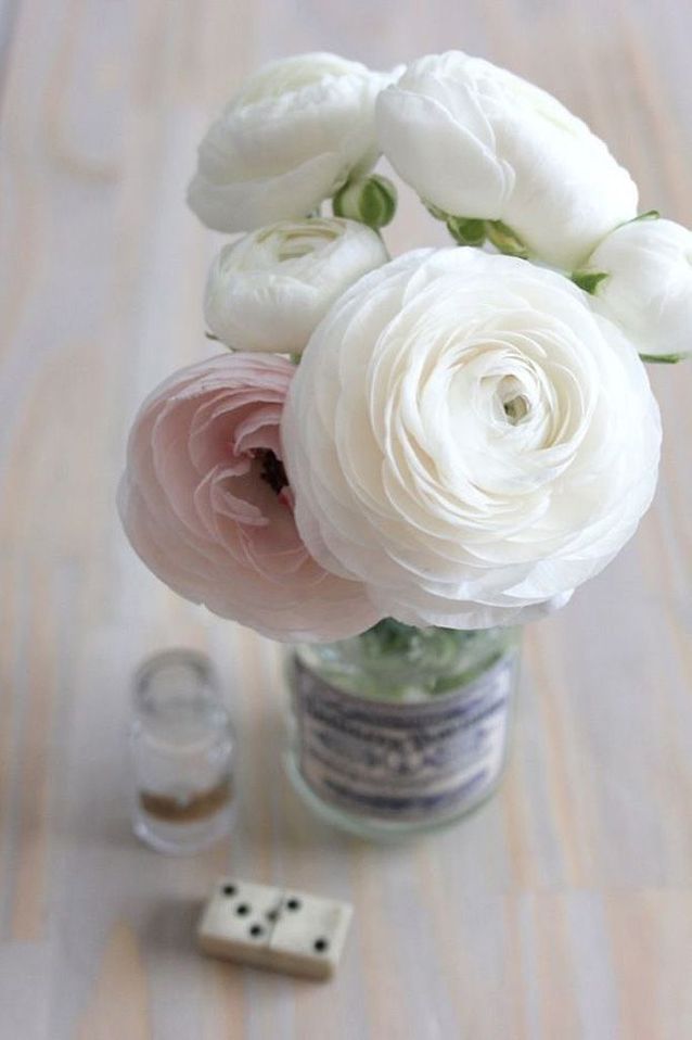 Bouquet de fleurs blanches et roses - 25 bouquets de fleurs blanches pour  toutes les occasions - Elle