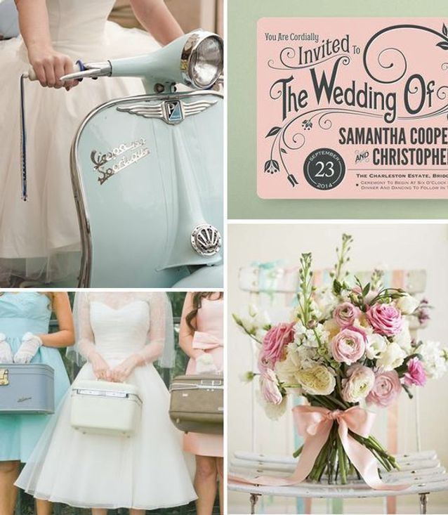 Mariage vintage pastel Je veux un mariage vintage Elle
