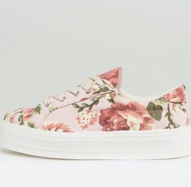 Baskets a fleurs Asos On veut des baskets a fleurs Elle