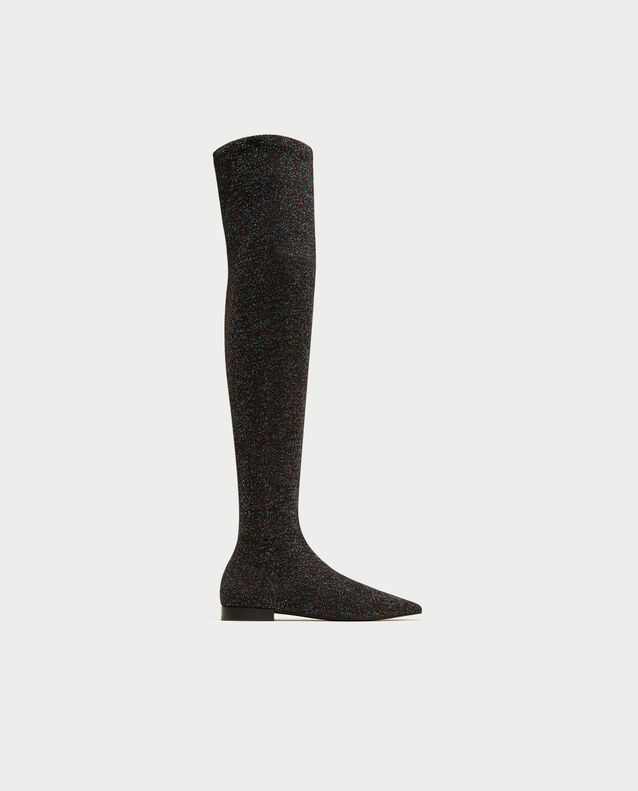 botte chaussette zara