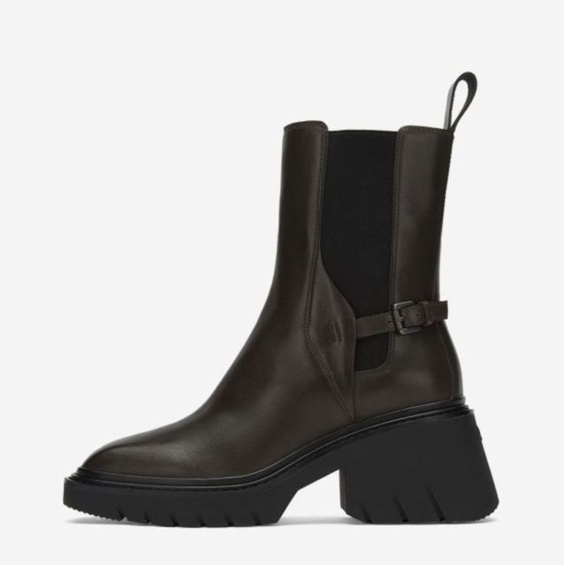 Ash Wide Heel Ankle Boots