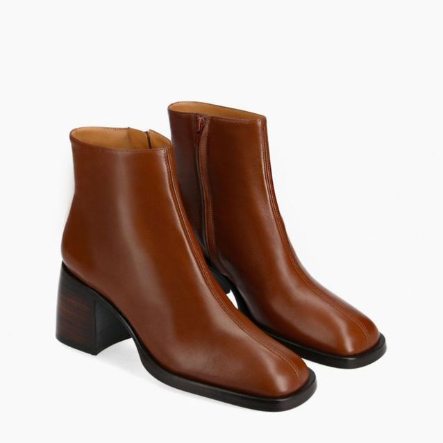 Free Lance Wide Heel Ankle Boots