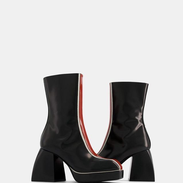 Nodaleto wide heel ankle boots