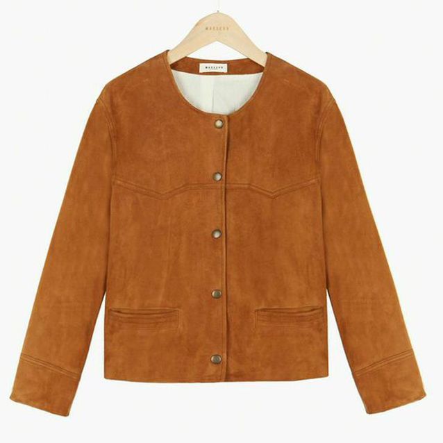 Veste Blazer En Faux Daim Vegan Noir Motif Tribal - Marque Attempt Taille M - Stock Ancien Neuf