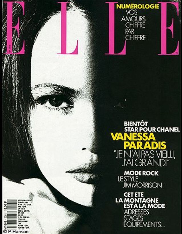 Couverture ELLE magazine 1981 avec Vanessa Paradis