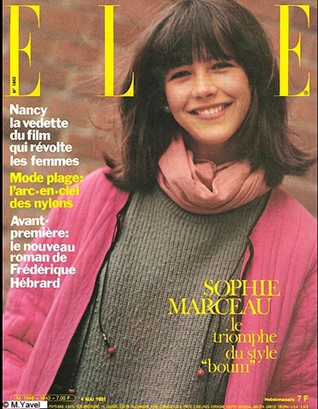 Couverture ELLE magazine 1981, Sophie Marceau