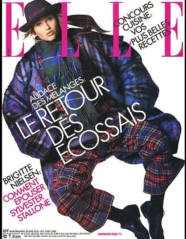 Couverture ELLE magazine 1986