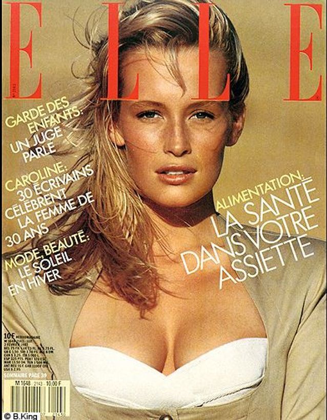 Couverture ELLE magazine 1987 avec Estelle Lefébure