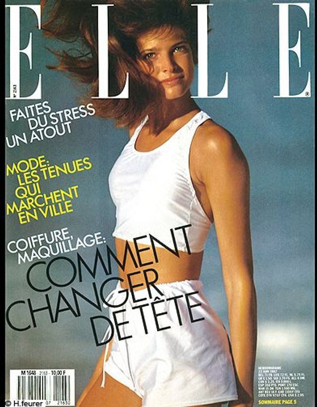 Couverture ELLE magazine 1987 avec Stephanie Seymour