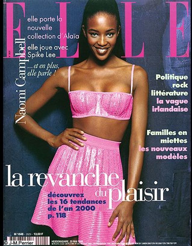 Couverture ELLE magazine 1996 avec Naomi Campbell