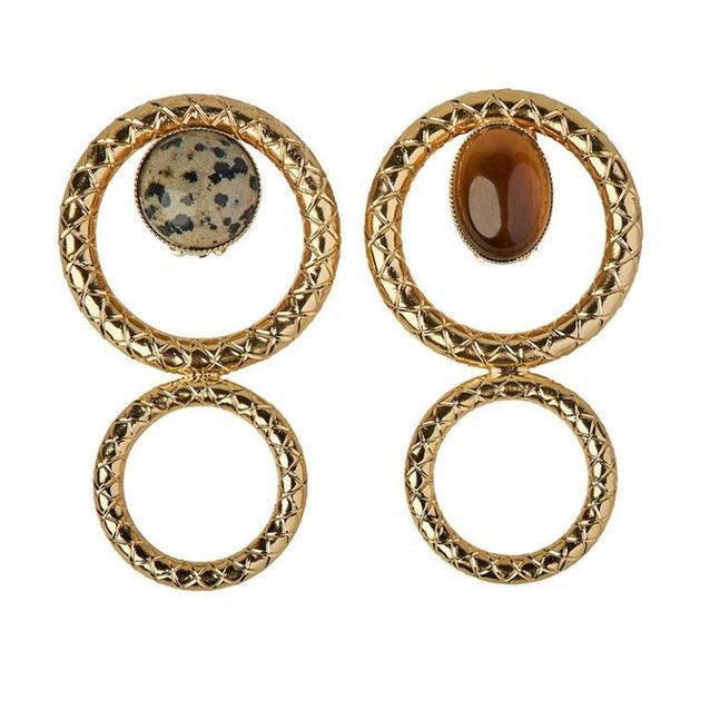 Boucles d'oreilles pendantes – Finition palladium