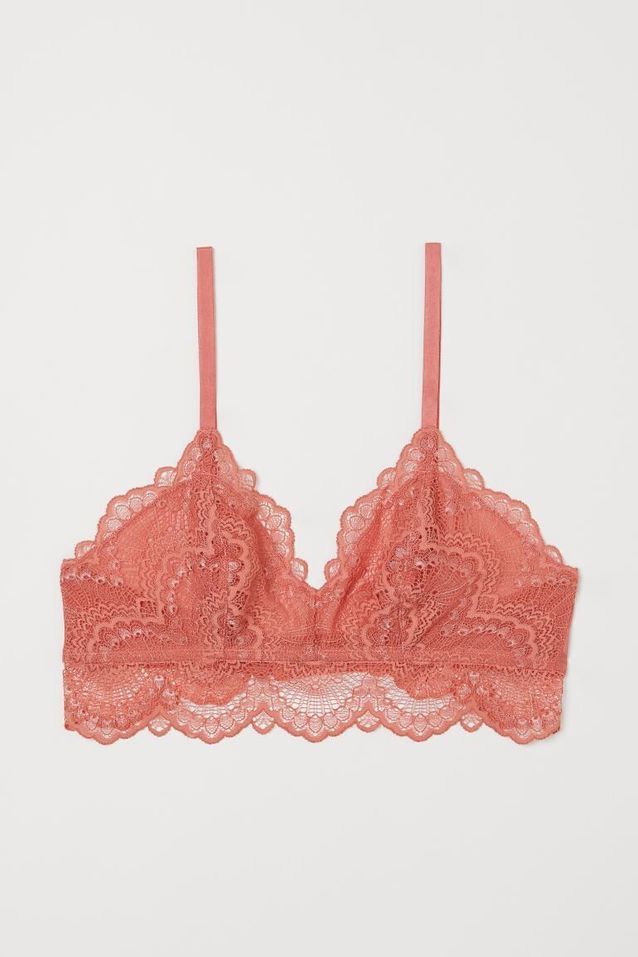 SHEKINI Soutien-Gorge Sans Armatures En Dentelle - Brassière Triangle Femme Avec Bretelles Réglables
