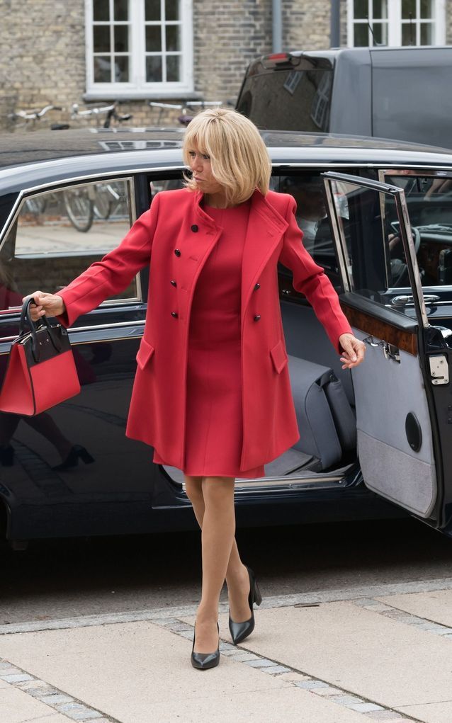 Brigitte Macron arrive au Palais d'Amalienborg