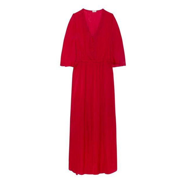 Robe longue unie satin?�e - L'?�t?� s'annonce haut en couleurs avec Oysho - Elle