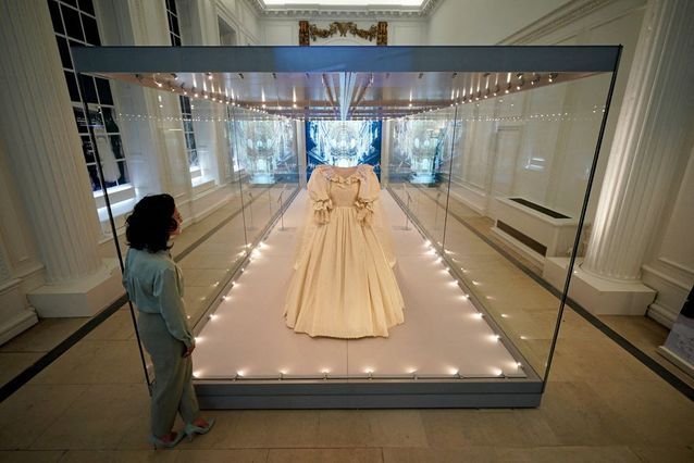 Lady Diana's wedding dress featured in the Royal Style In The Making exhibition