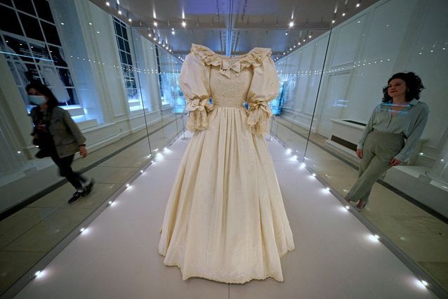 The bodice of Lady Diana's dress