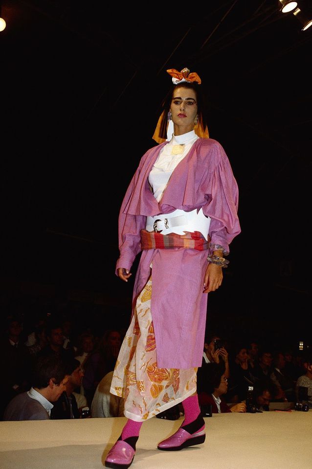 Défilé Kansai Yamamoto printemps été 1986