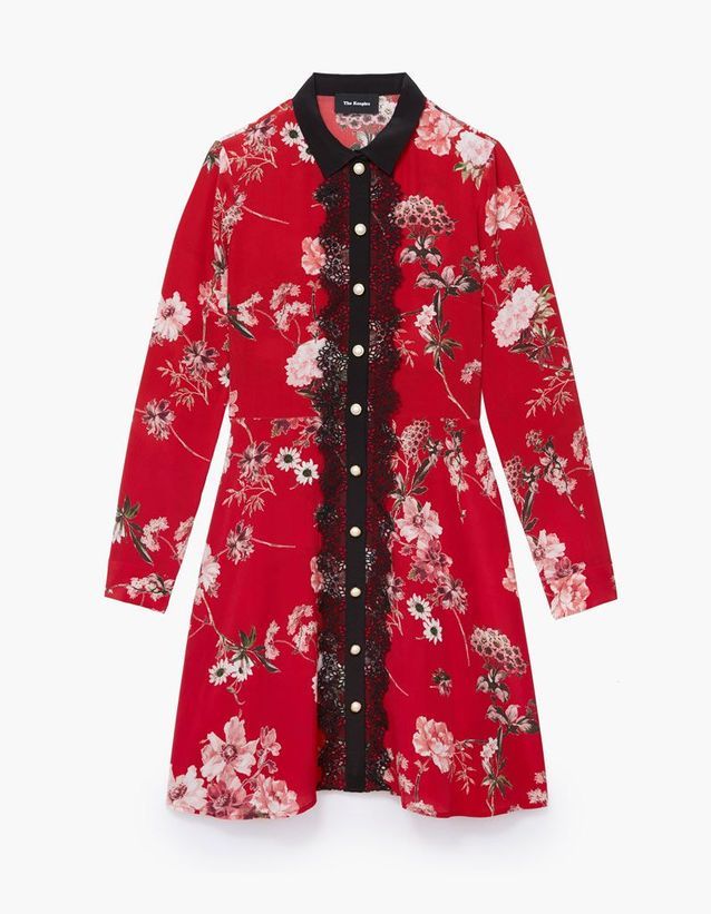 Robe à imprimé fleurs The Kooples - Shopping : 15 ...