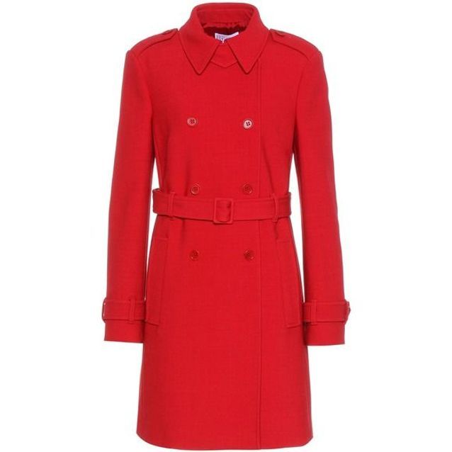 Manteau rouge ceinturé Red Valentino