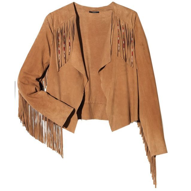 veste a frange femme