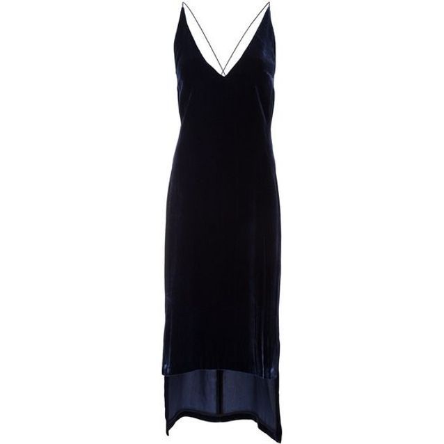 Robe Velours Noir Lafayette 148 - Asymétrique Décontractée Femme - Neuf Avec Étiquettes