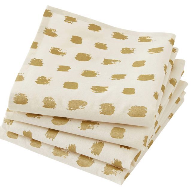 SERVIETTE DE TABLE,White--Serviettes De Table En Papier Vintage à Pois