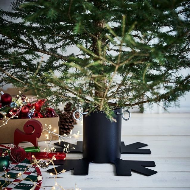 Cache-pied Sapin De Noël En Peluche - Jupe Pliable Réutilisable, 40x60 Cm, Pour Petits Sapins Artificiels, Décoration Festive