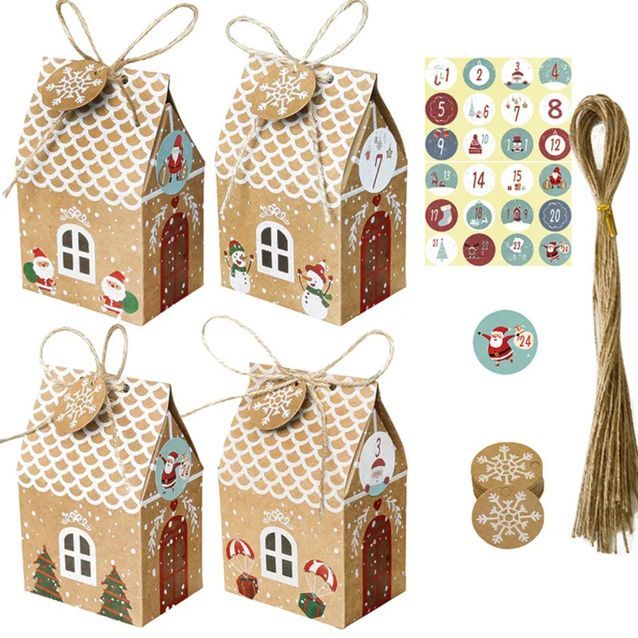 Calendrier De L'Avent à Remplir DIY - 24 Sacs En Toile De Jute + Pinces En Bois + Autocollants Numérotés - Réutilisable Pour Noël