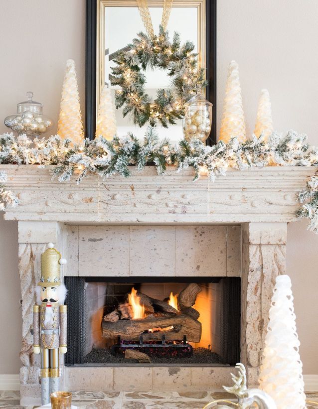 Décorer Sa Cheminée Pour Noël En 15 Inspirations Elle