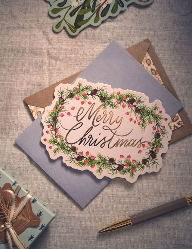 Kit De Broderie Cartes De Noël Søstrene Grene - 8 Cartes Pré-perforées, Fils, Enveloppes, DIY