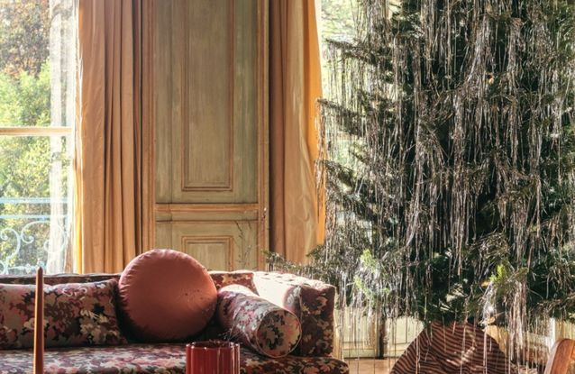 Sapin De Noël Miniature En Papier Origami Pour Scène De Vacances