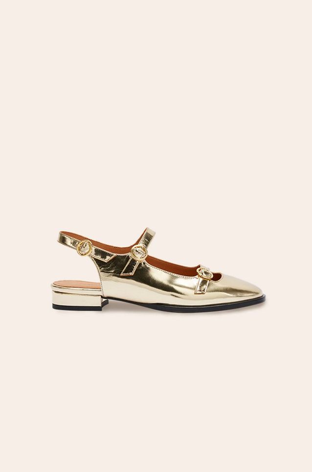 Babies dorees Balzac Comment porter le dore sans faire bling Elle