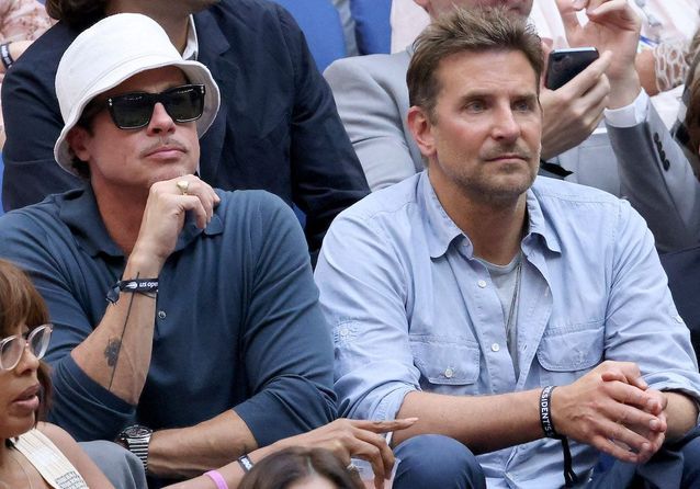 Brad Pitt et Bradley Cooper : les amis réunis pour la finale de l’US Open de tennis