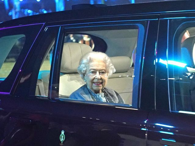Elisabeth II à son arrivée au Royal Windsor Horse Show