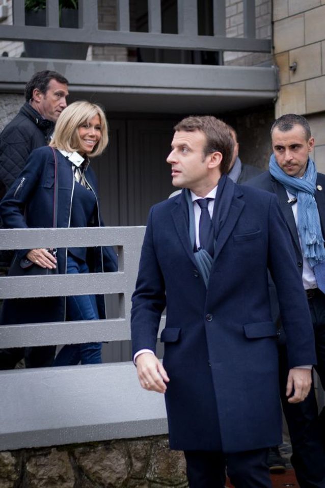Emmanuel et Brigitte Macron le 7 mai