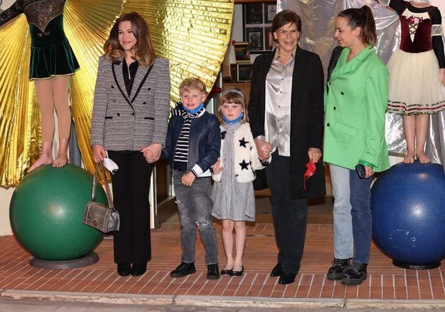 Jacques et Gabriella : sans Charlène mais entourés de leur tante Stéphanie à Monaco