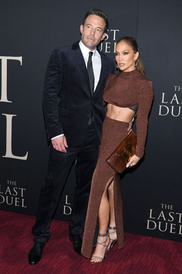Ben Affleck et Jennifer Lopez à l'avant-première à New York du film « Le Dernier Duel »