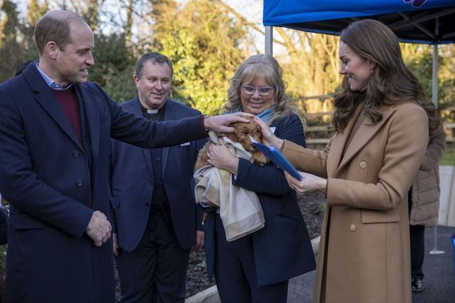 Kate Middleton et le prince William ont rencontré le personnel