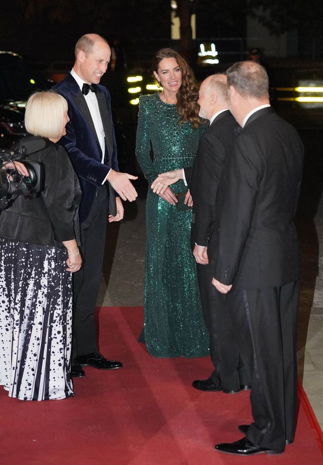 Kate Middleton et le prince William arrivent au Royal Albert Hall