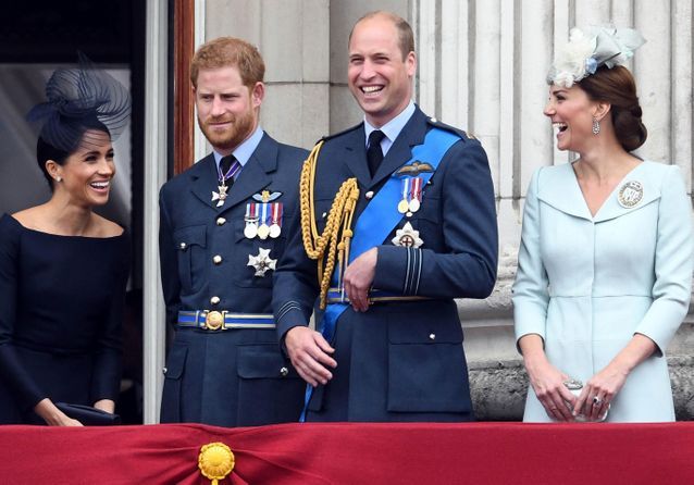 Kate, William, Harry et Meghan de sortie pour le centenaire de la Royal Air Force