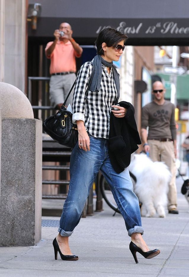 Katie Holmes à New York, en 2008