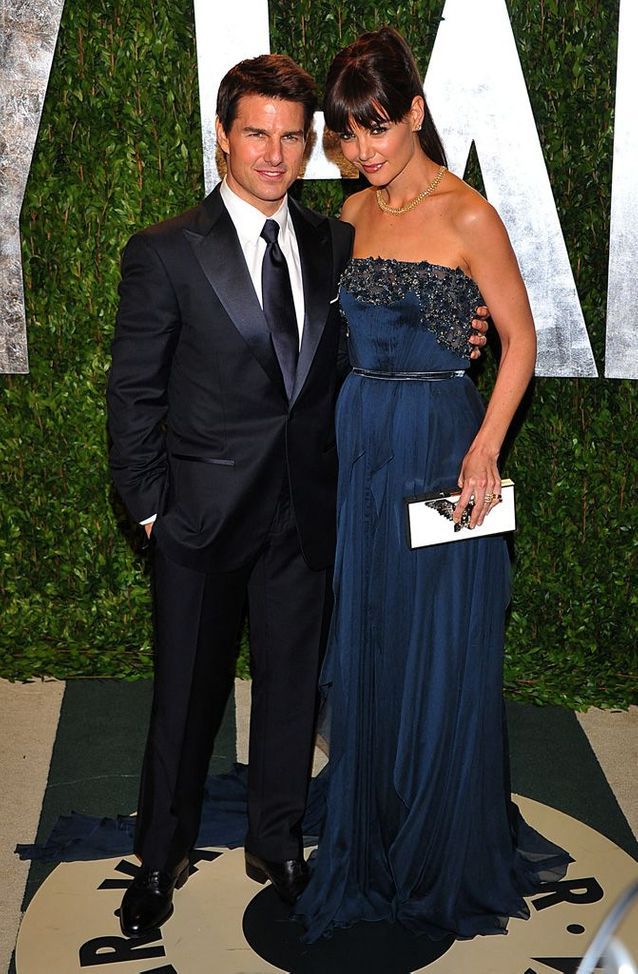 Katie Holmes et Tom Cruise à l’after party des Oscars, en 2012
