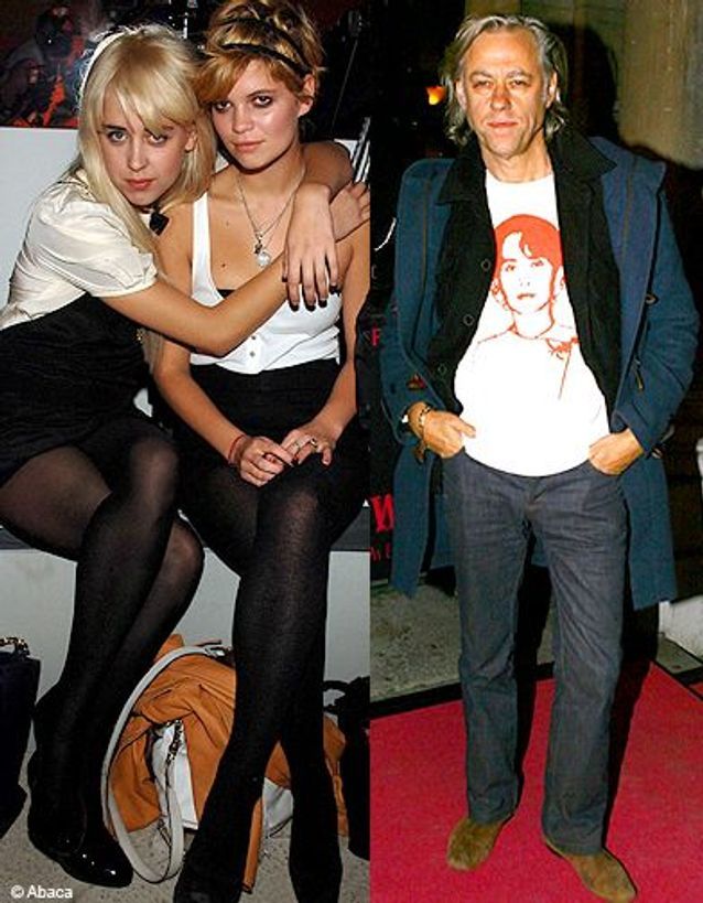 Pixies et Peaches Geldof, filles de Bob Geldof
