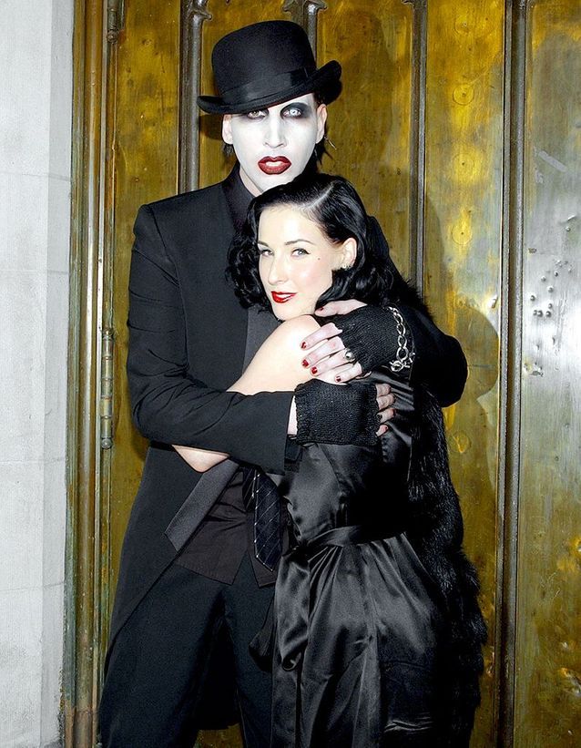 Marilyn Manson et Dita von Teese Marilyn Manson estil de la hype ? Elle