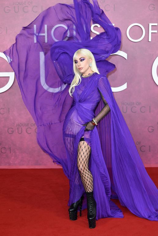 Lady Gaga à l'avant-première de « House of Gucci » à Londres en 2021