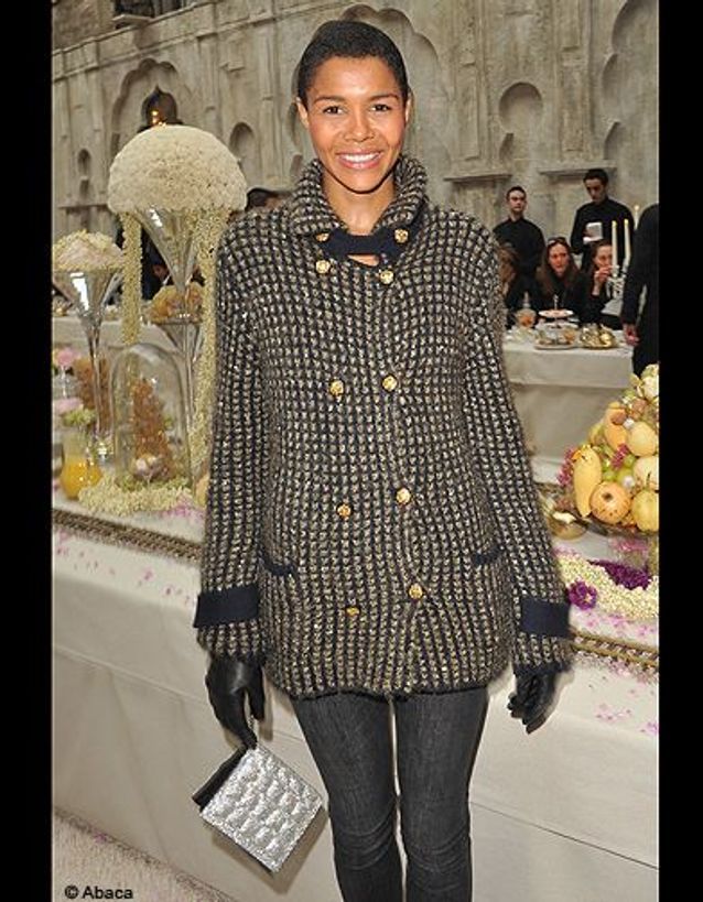 Karl Lagerfeld et sa muse Stella Tennant au défilé Chanel ...