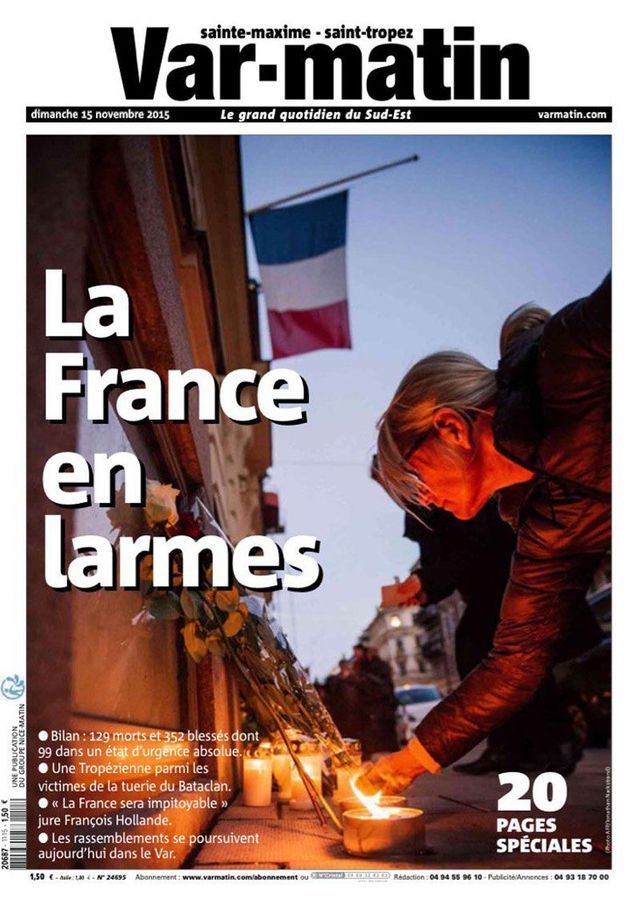 Attaques à Paris : les unes de la presse française et internationale - Elle